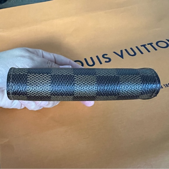 Louis Vuitton Square Compact Zippy Wallet   in Brown Damier Ebene - Picture 13 of 13